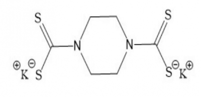 Piperazine, 1,4-bis(diethanethio)carboxylic acid potassium salt